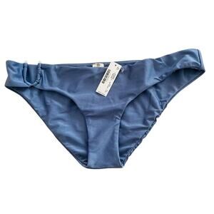 Bellissima Women Swim Bottoms Bikini Blue with Cutout SIZE XL